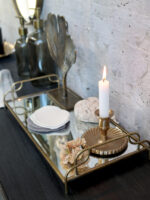 Dekoratiivkandik peegliga Antique defektiga - Image 4