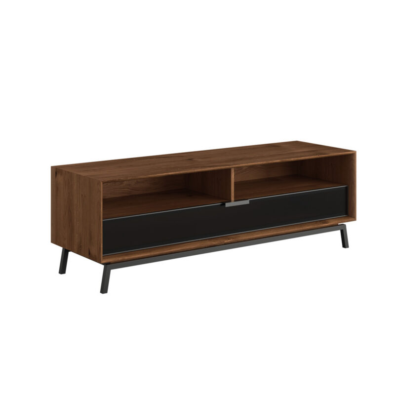 TV alus avatud klaasiga Modern Loft Tabacco