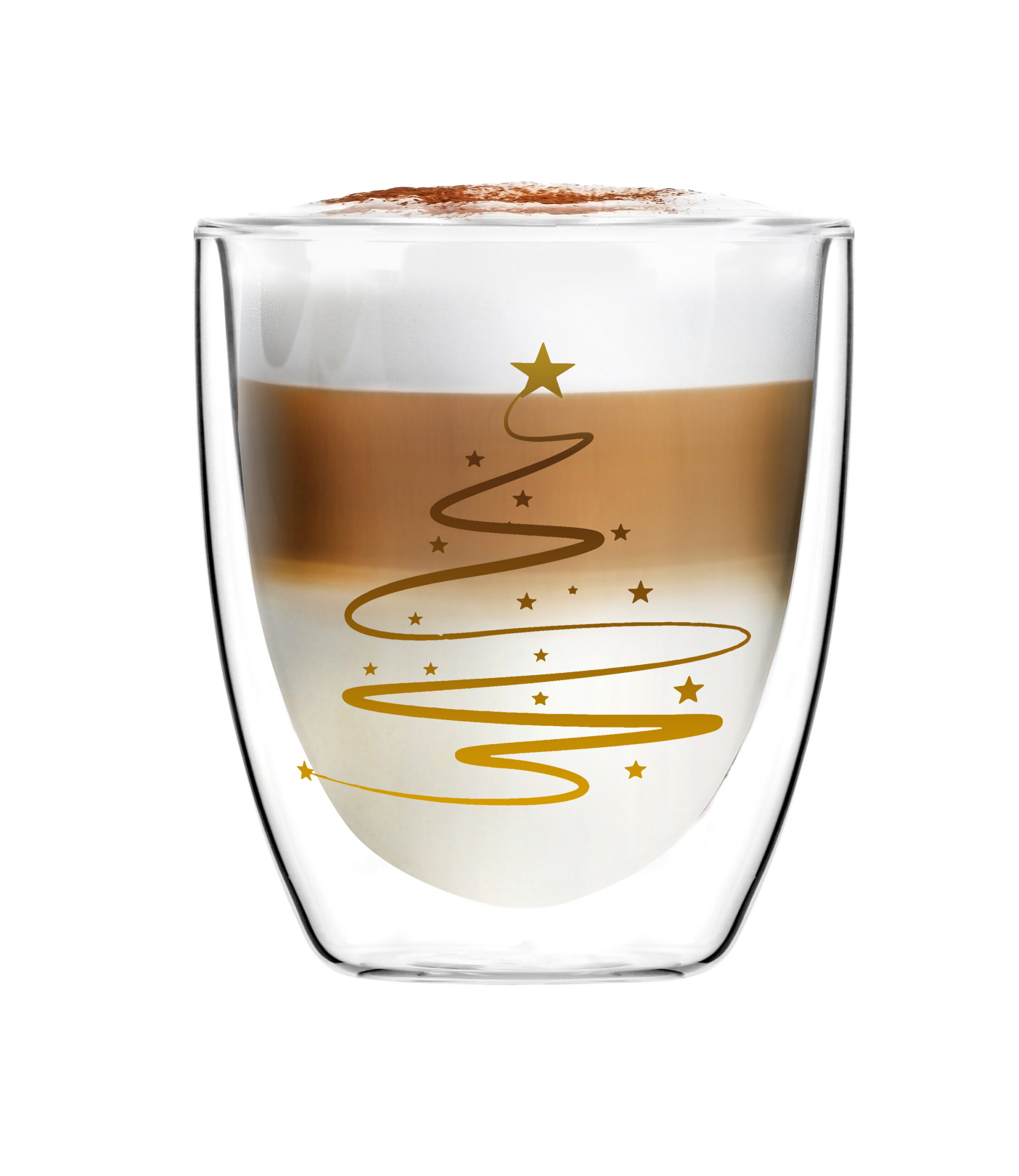 Kahekordse seinaga klaasi komplekt 320 ml Amo Xmass - Image 2