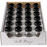 Vilagio vürtsipurkide vitriinid 24 tk, must
