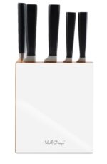 Sepistatud noa komplekt FINO valge