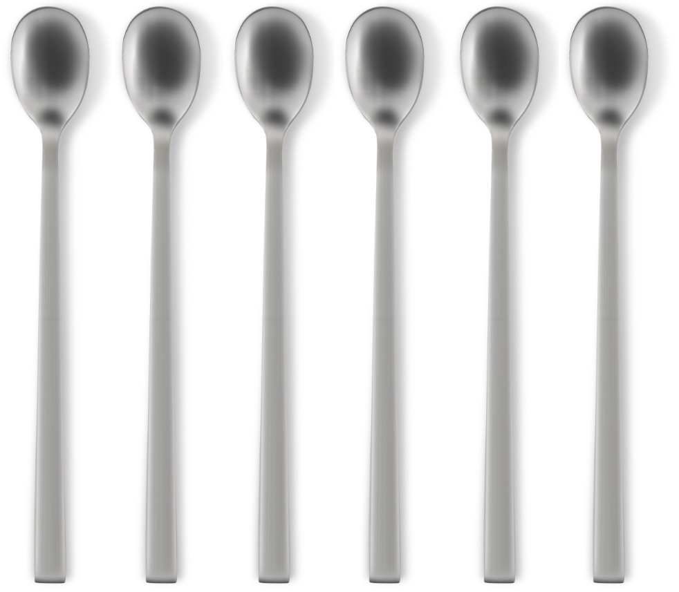 Vita kokteililusika komplekt, matt, karbis - Image 1