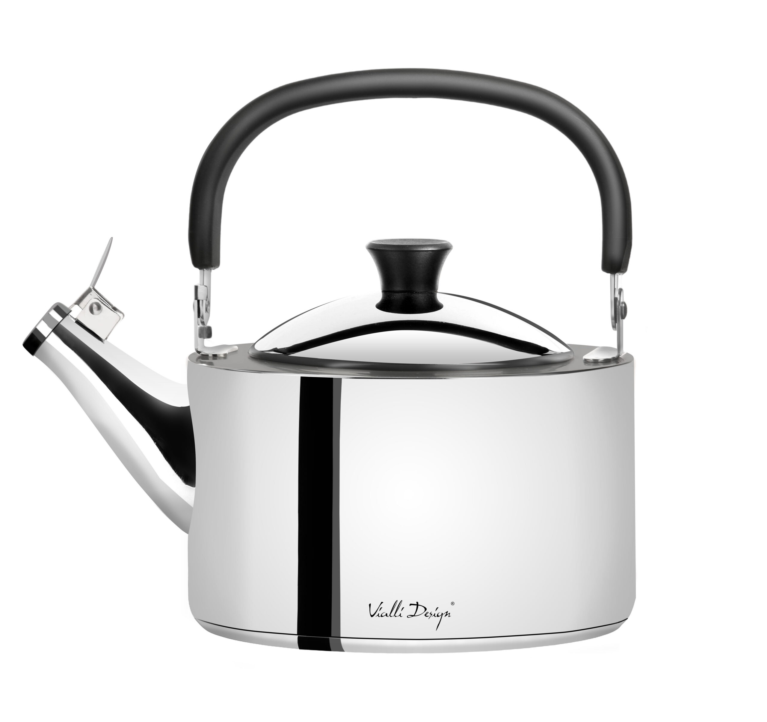 5901638727848_kettle_with_whistle_vialli_design 1,5l veekeetja vilega Diamante poleeritud teras - Image 1