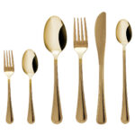 Luce 24-osaline söögiriistade komplekt 4 inimesele, kuldne
