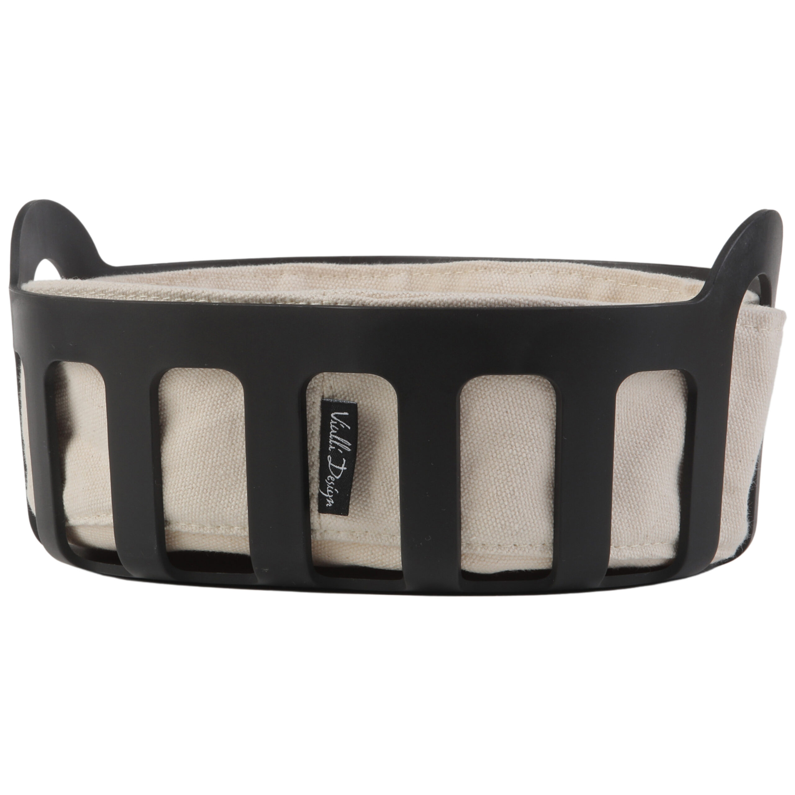 Leivakorv puuvillase sisuga Livio must - Image 2