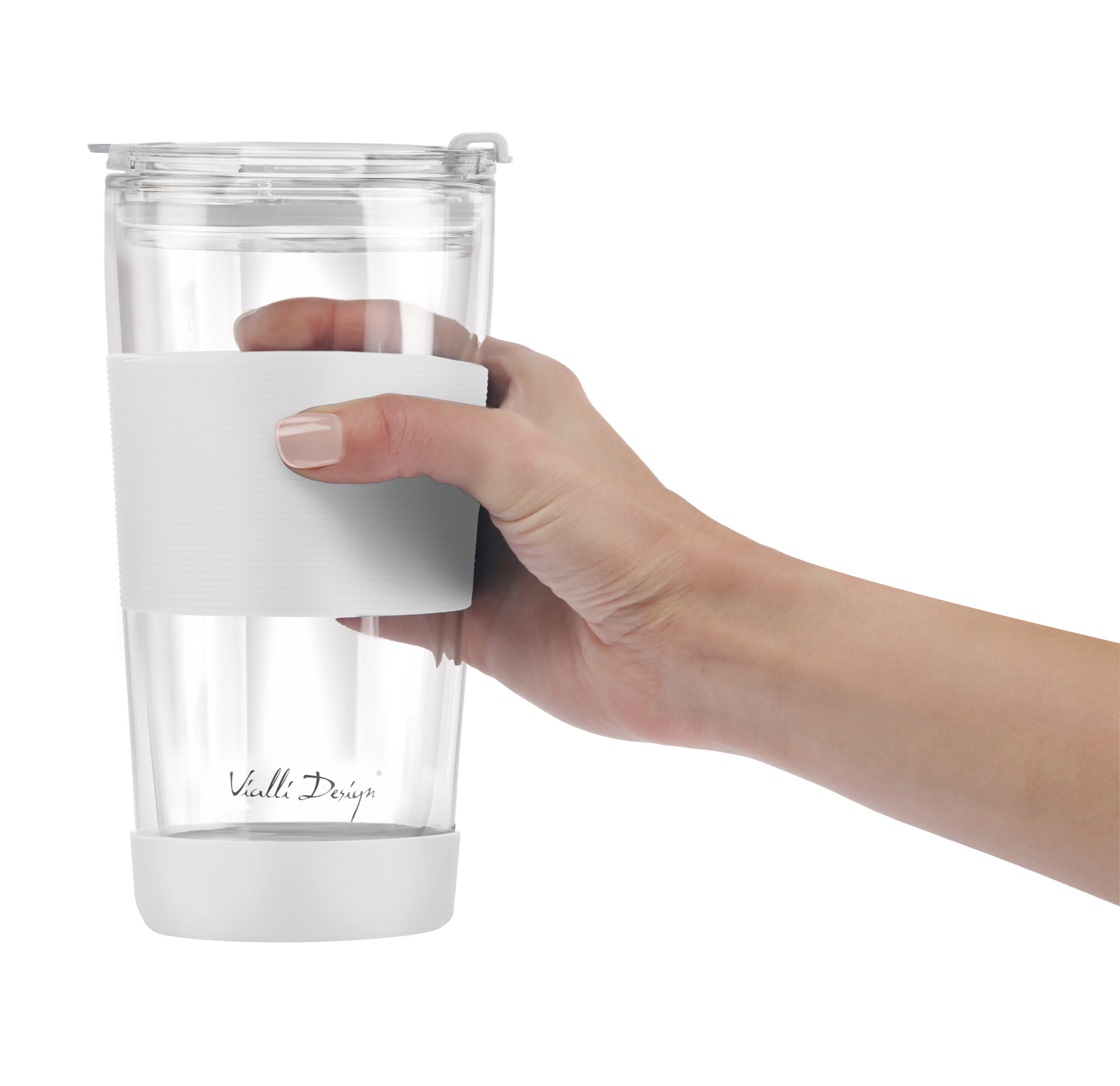 Klaasist termokruus kõrrega 600 ml valge Fuori - Image 4