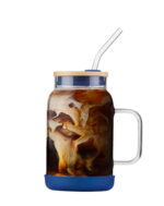 Purk kõrrega 600 ml tumesinine Fuori - Pilt 4