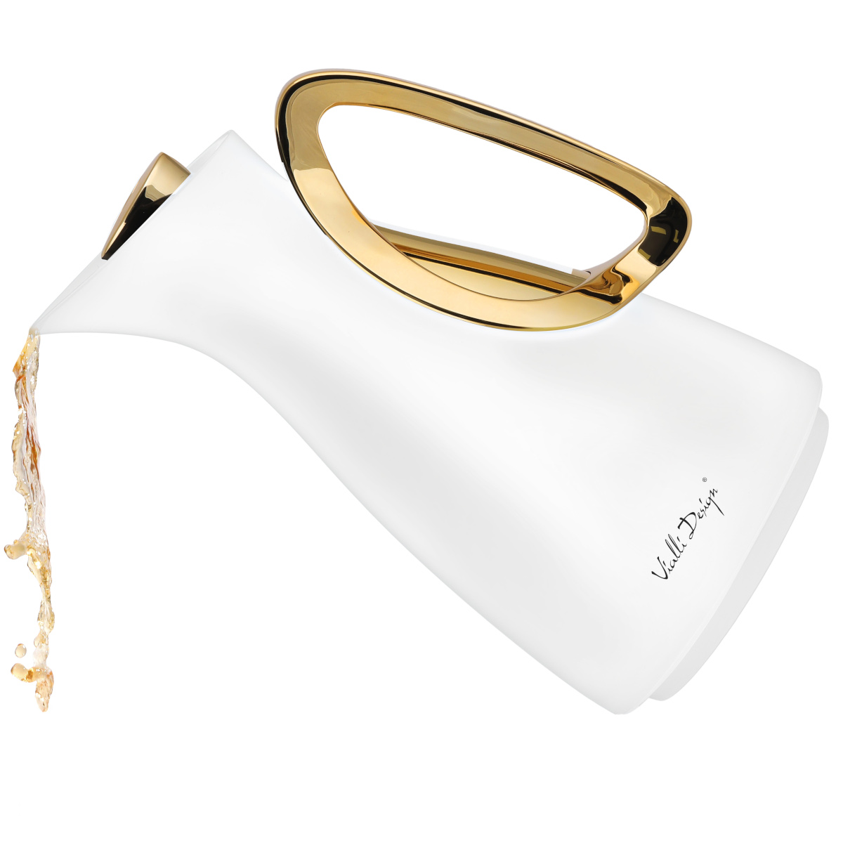 Alessia termos klaasist sisuga 1l valge-kuldne - Image 2