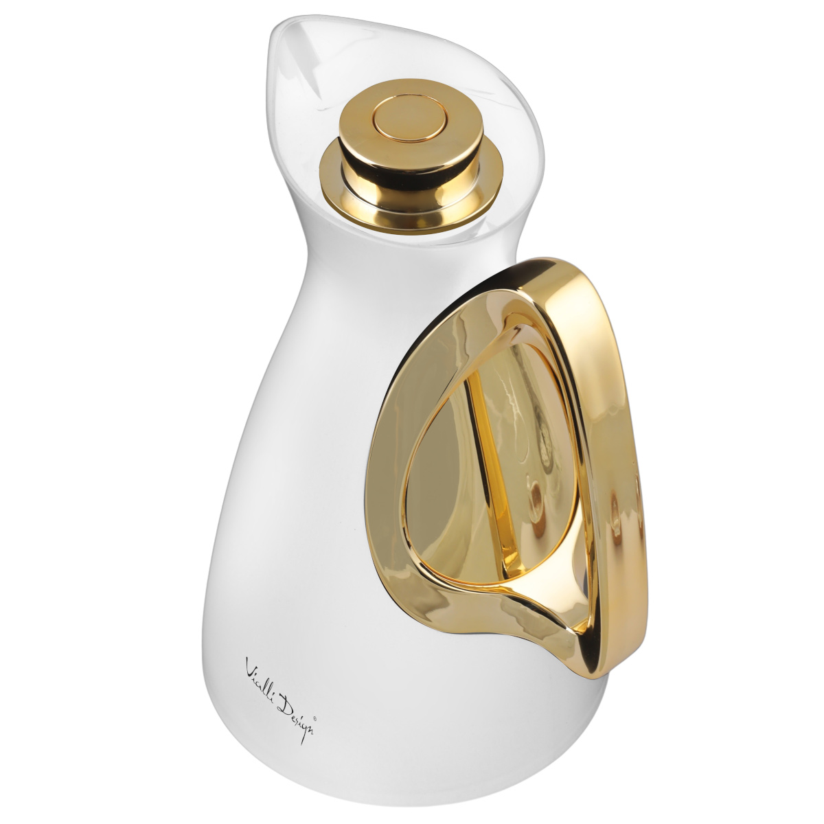 Alessia termos klaasist sisuga 1l valge-kuldne - Image 3