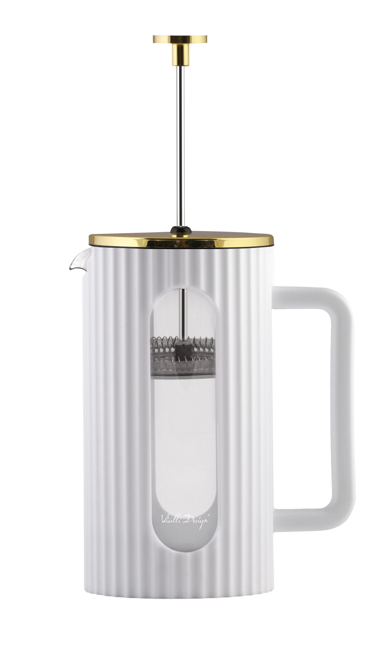 Kohvi- ja teekann 1000ml valge/kuldne Livio - Image 6