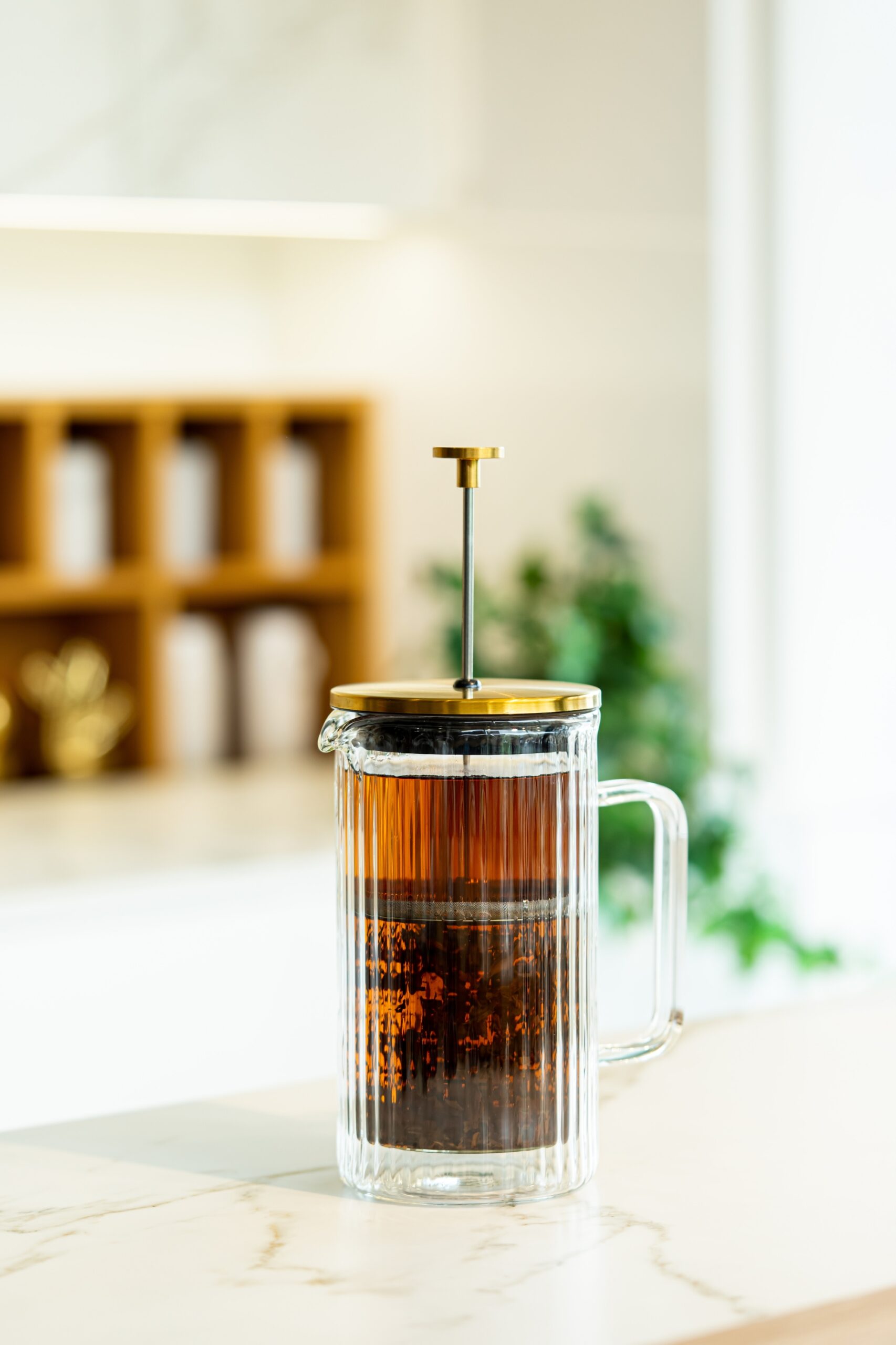 Topeltseinaga kohvi- ja teekann ml Tulip matt kuld - Image 5