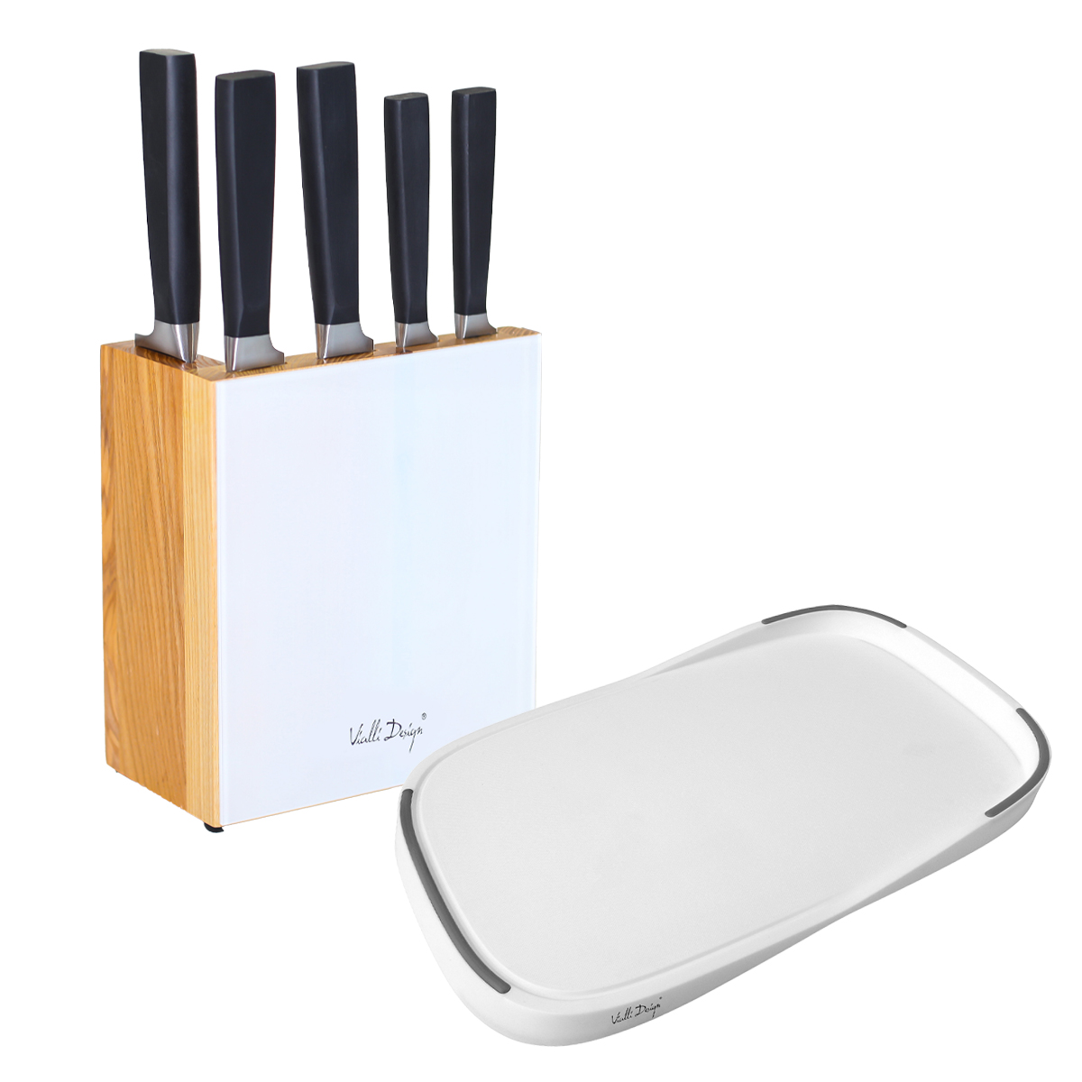 FINO noa komplekt Livio lõikelauaga, valge - Image 1