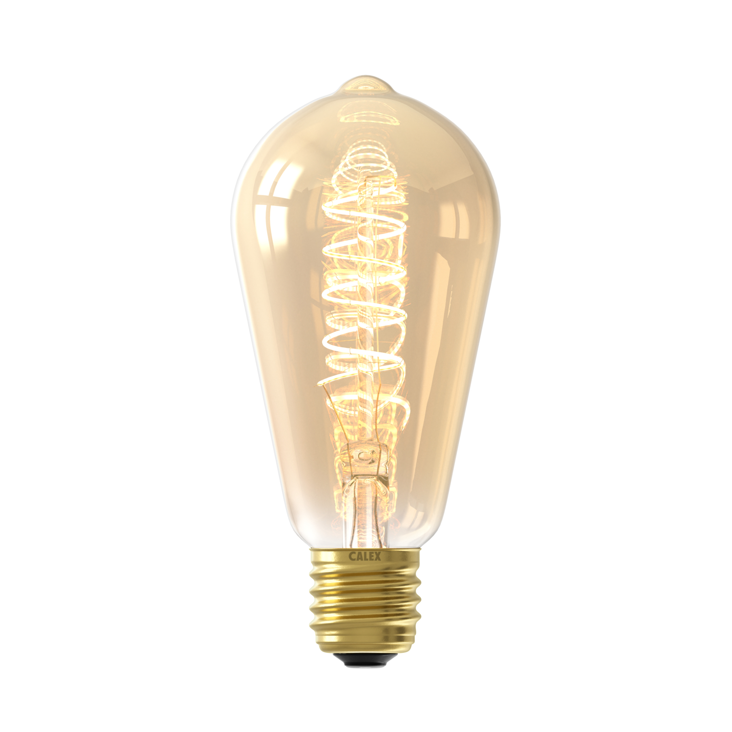 1001000700 LED Flex Filament rustiikne lamp 220-240V 3.8W 250lm E27 ST64 kuldne 2100K hämardatav (1001000700) - Image 1