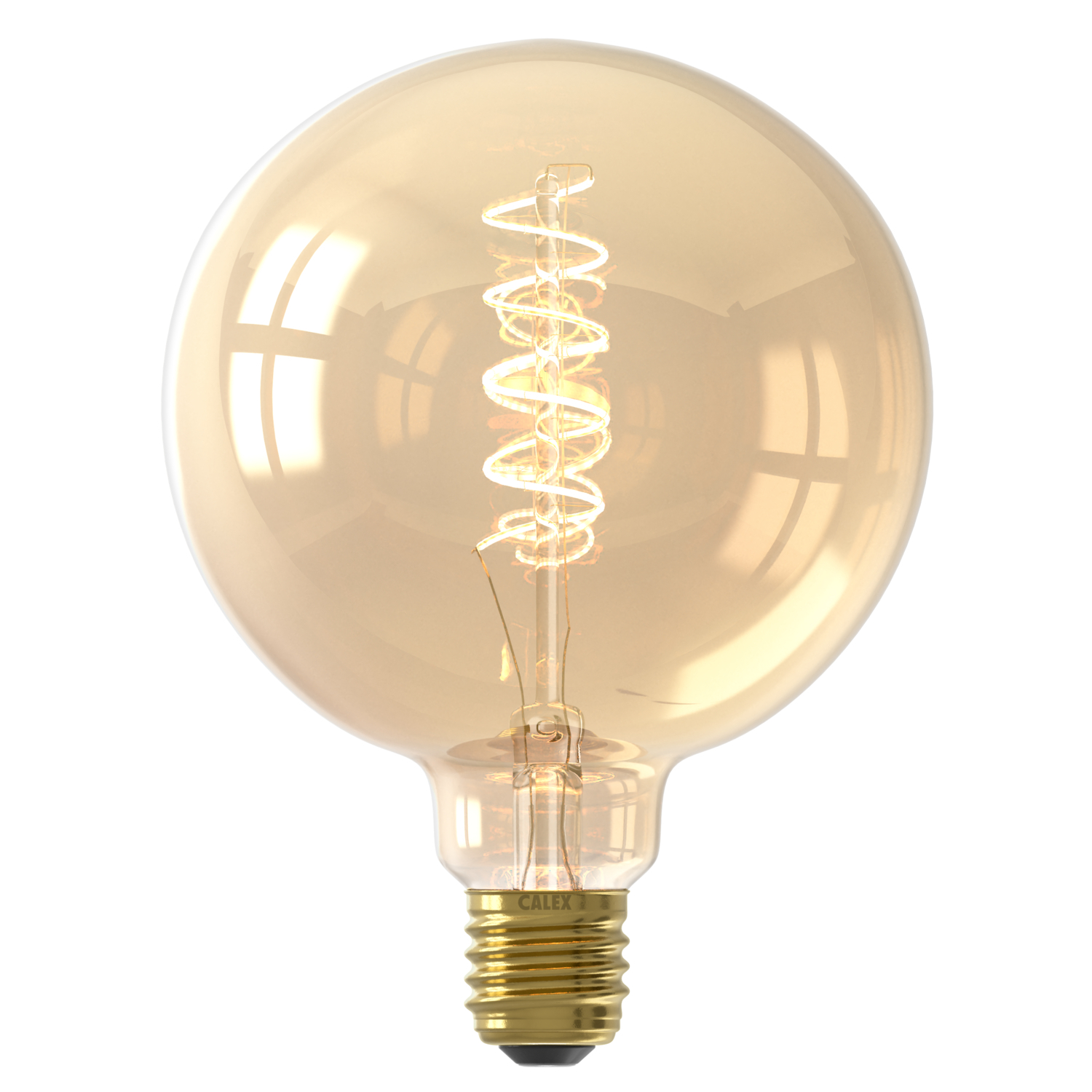 1001001000 LED Flex Filament pallamp 220-240V 3.8W 250lm E27 G125 kuldne 2100K hämardatav (1001001000) - Image 1