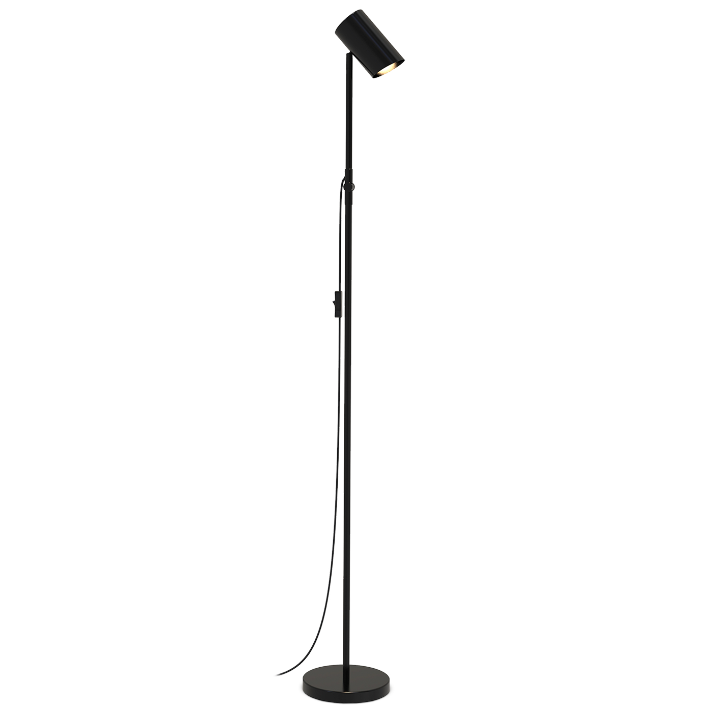 6430062567304 Põrandalamp Everly must - Image 1