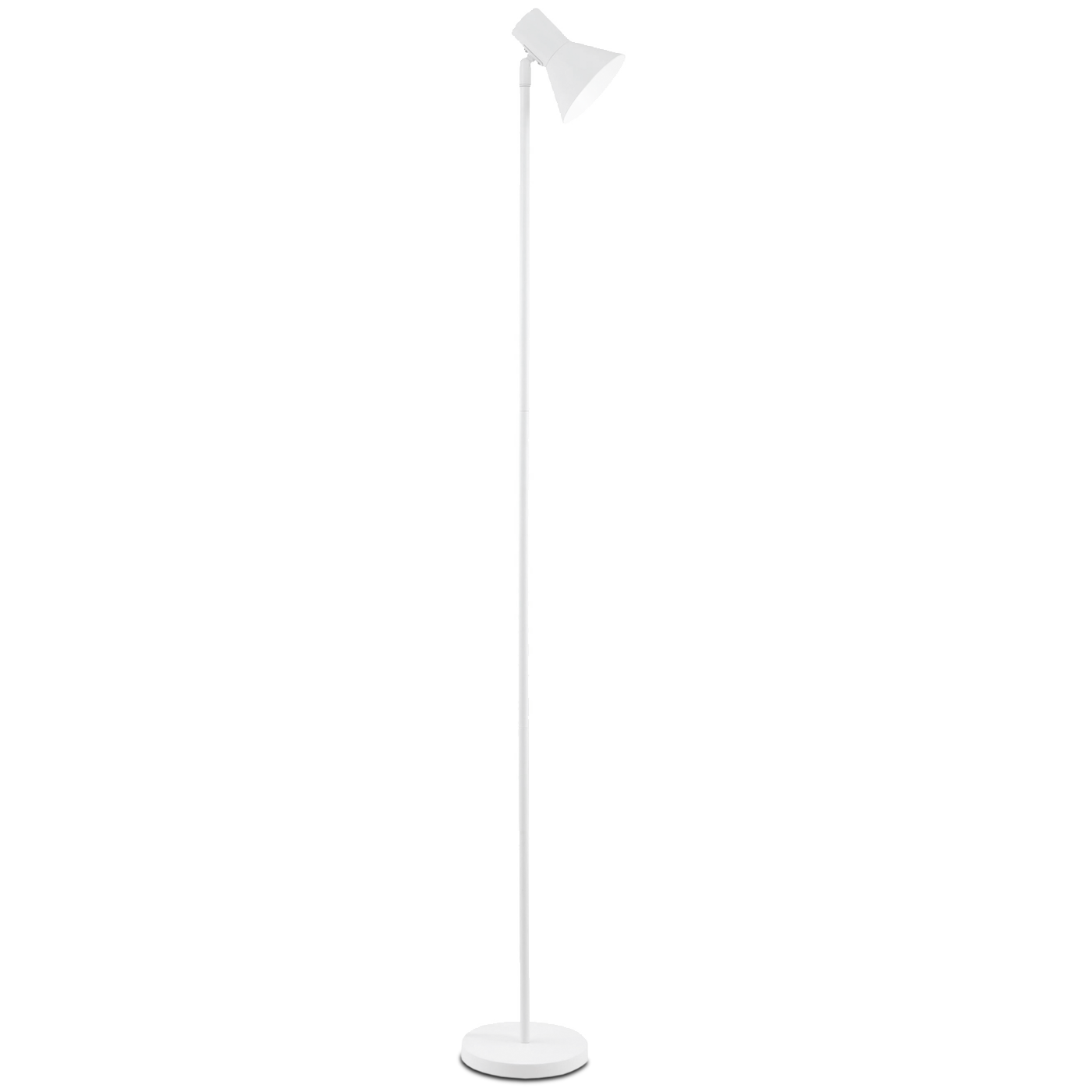 6430062568240 Põrandalamp Malone valge - Image 1