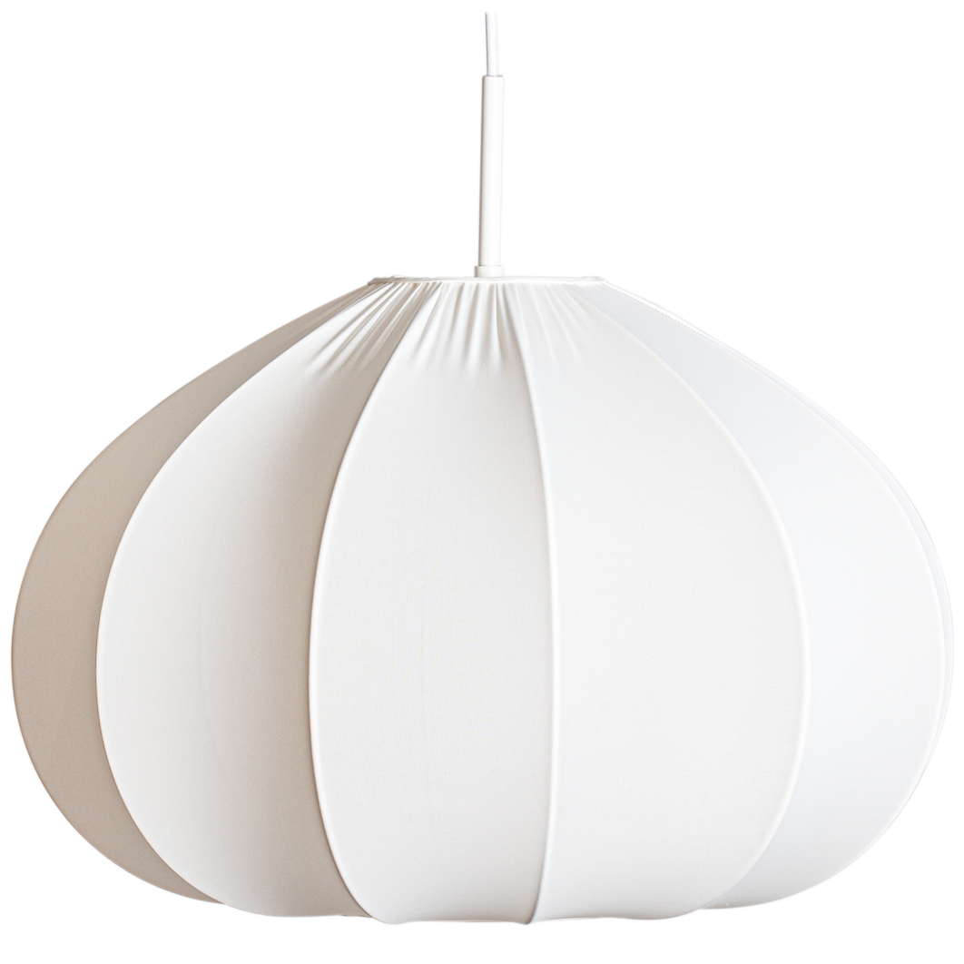 7391741011923 Rippvalgusti Ebba Ø50cm valge - Image 1