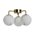 Laelamp Bellaggio 3-valgusega Antiik messing/marmor