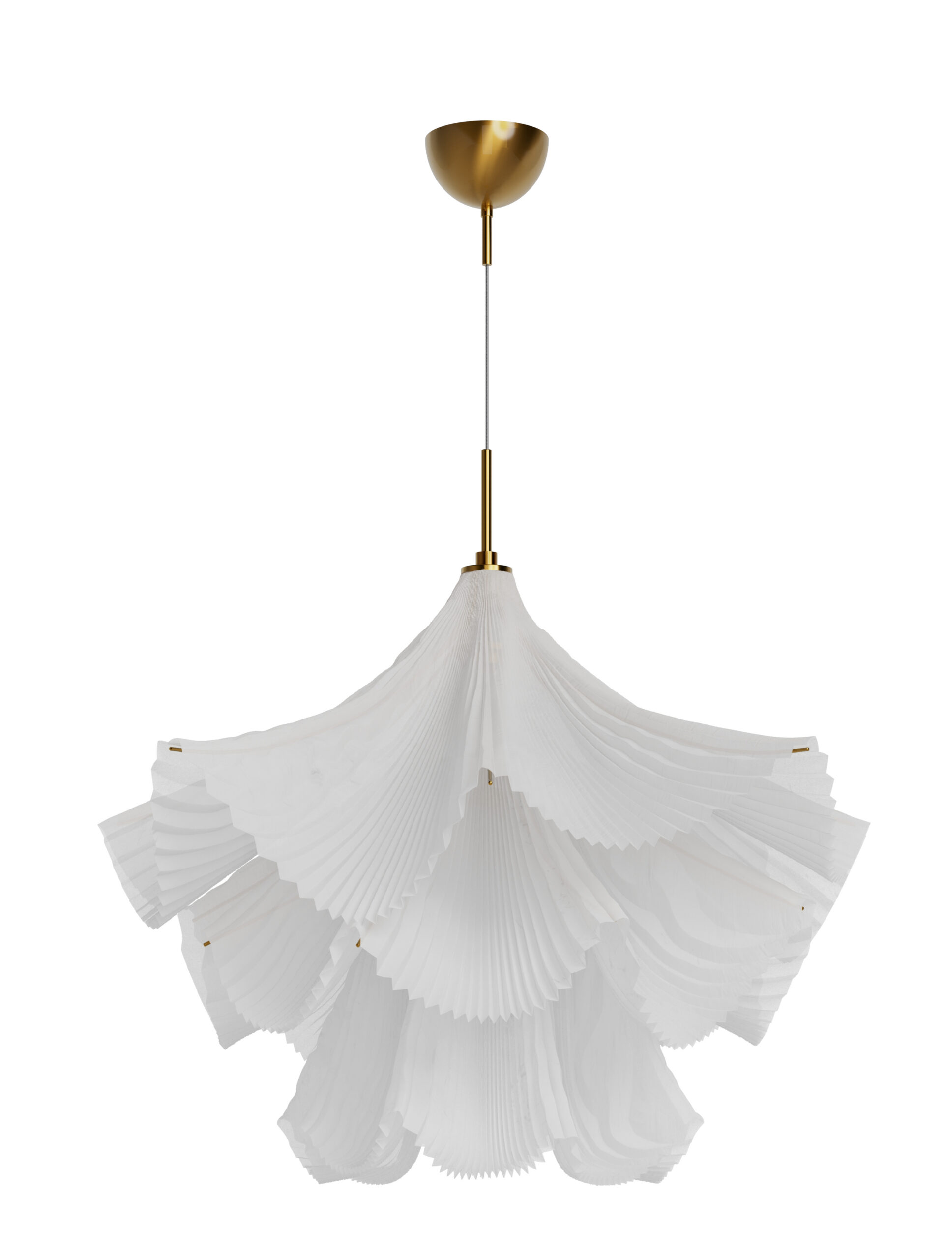7391741013262 Rippvalgusti Juliette Ø75 Valge / messing - Image 1