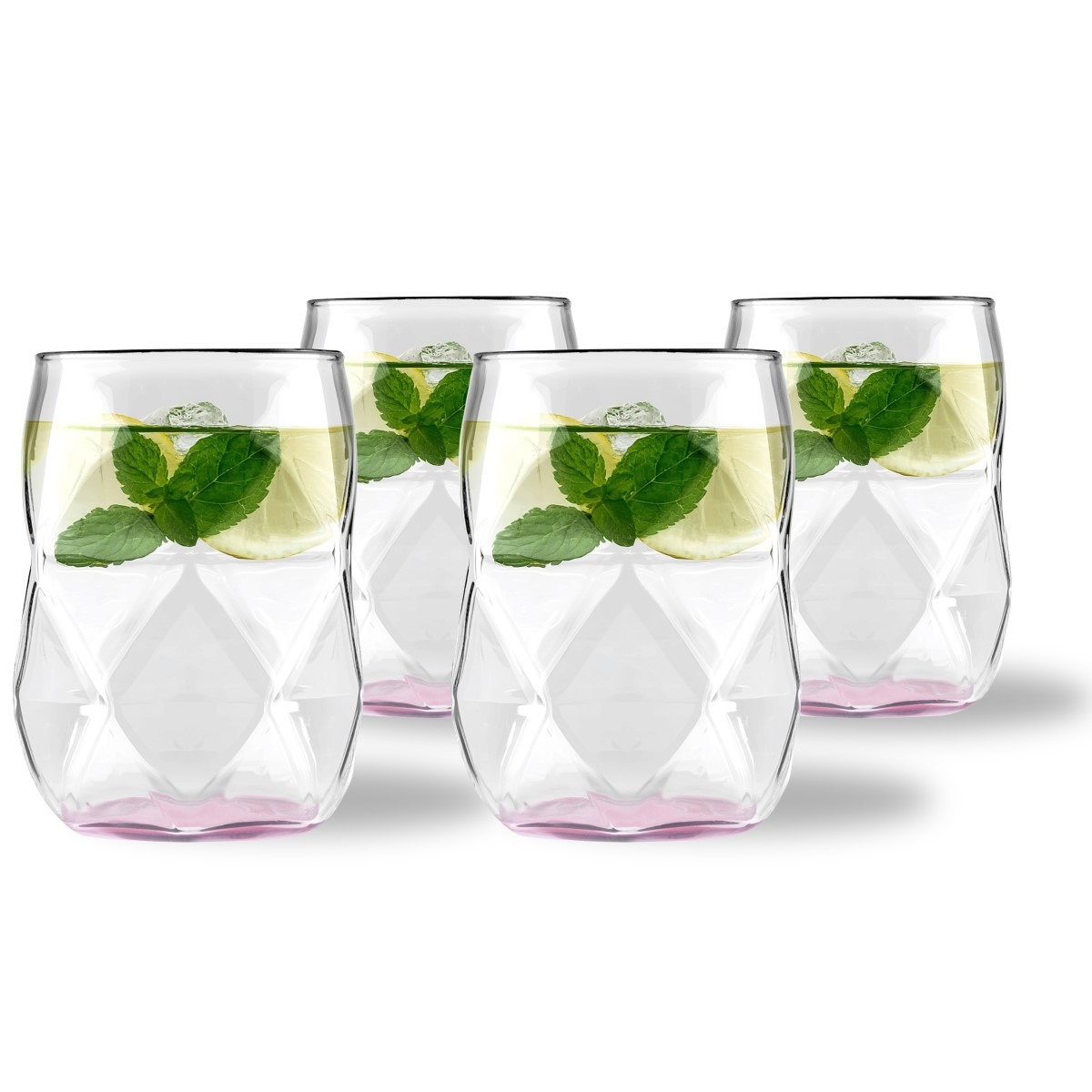 4_szklanki_450ml_pink_geo_fondo_32163_1__1.jpg 4-osaline komplekt: roosa põhjaga klaasi 450 ml Geo Fondo Pink - Pilt 1